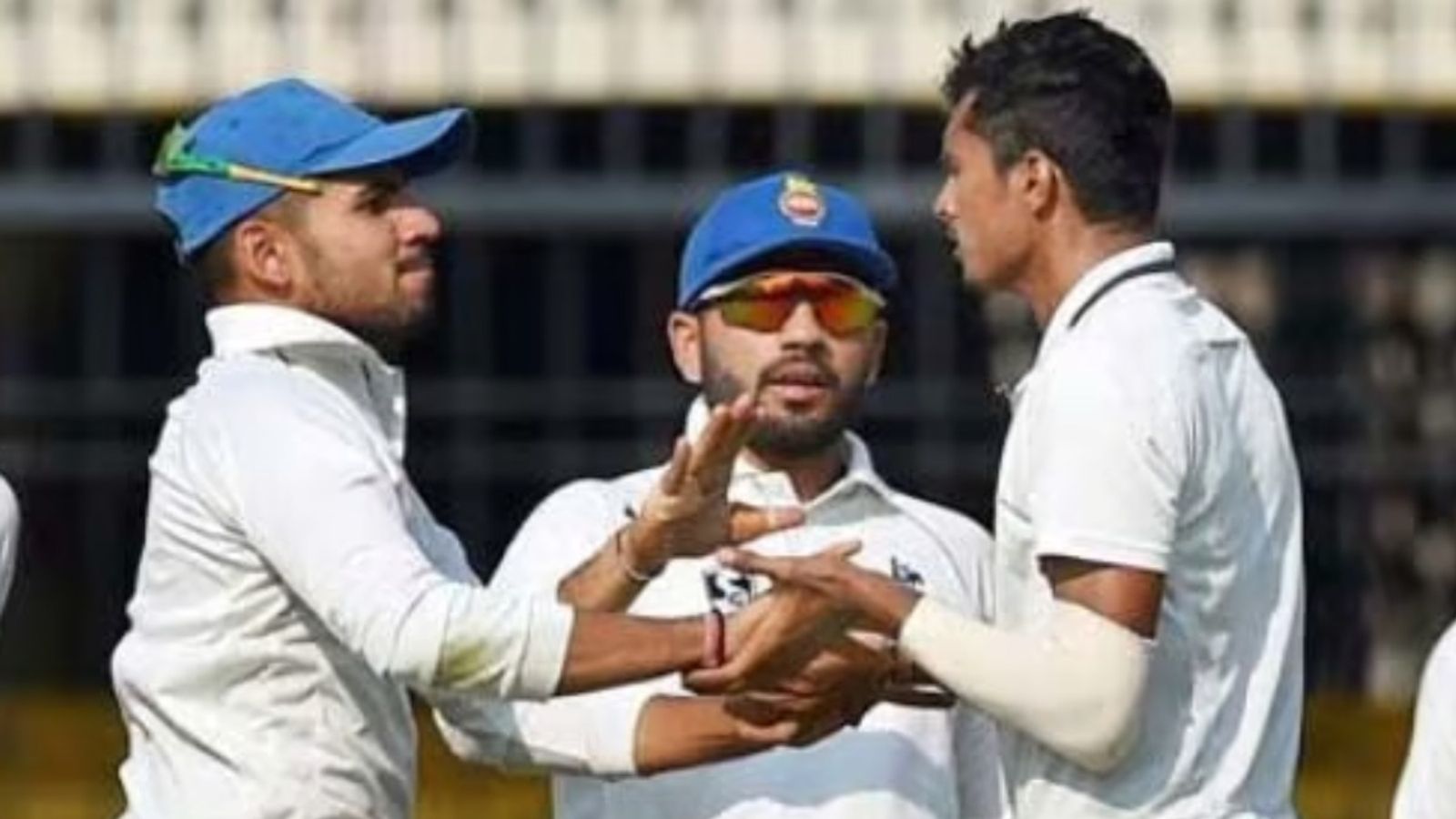 World Record scripted in Syed Mushtaq Ali Trophy 2024, all 11 players used as bowlers in an innings for the first time ever in T20 cricket Delhi players celebrate with each other during Syed Mushtaq Ali 2024 match against Manipur