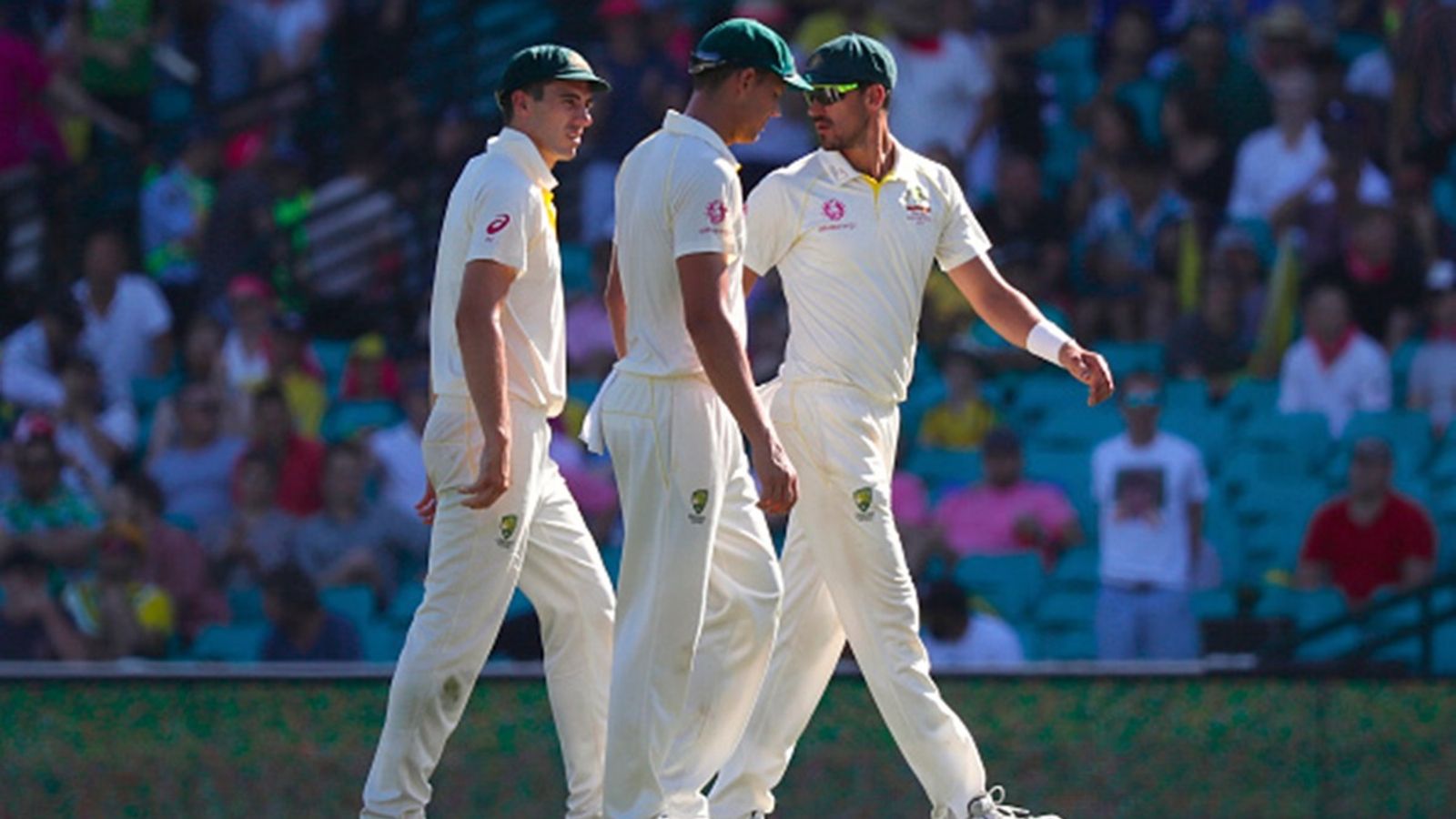 Massive setback for Australia! Heroic pacer from 36 all out game ruled out of Adelaide Test vs India, two uncapped players named in squad Australia's Pat Cummins (L), Josh Hazlewood (C) and Mitchell Starc walk off the field after India declared in their first innings during the second day of the fourth and final cricket Test at the Sydney Cricket Ground on January 4, 2019.