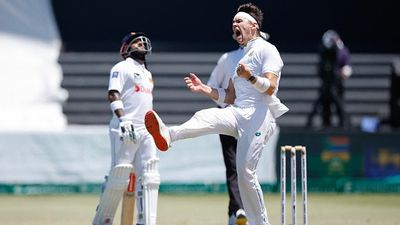 WTC points table: South Africa's 233-run win over SL in 1st Test shakes up WTC 2023-2025 final race for India and Australia, here's how! South Africa's Gerald Coetzee (right) celebrates after catching a ball dismissing Sri Lanka's Dinesh Chandimal (not seen) during the fourth day of the first Test