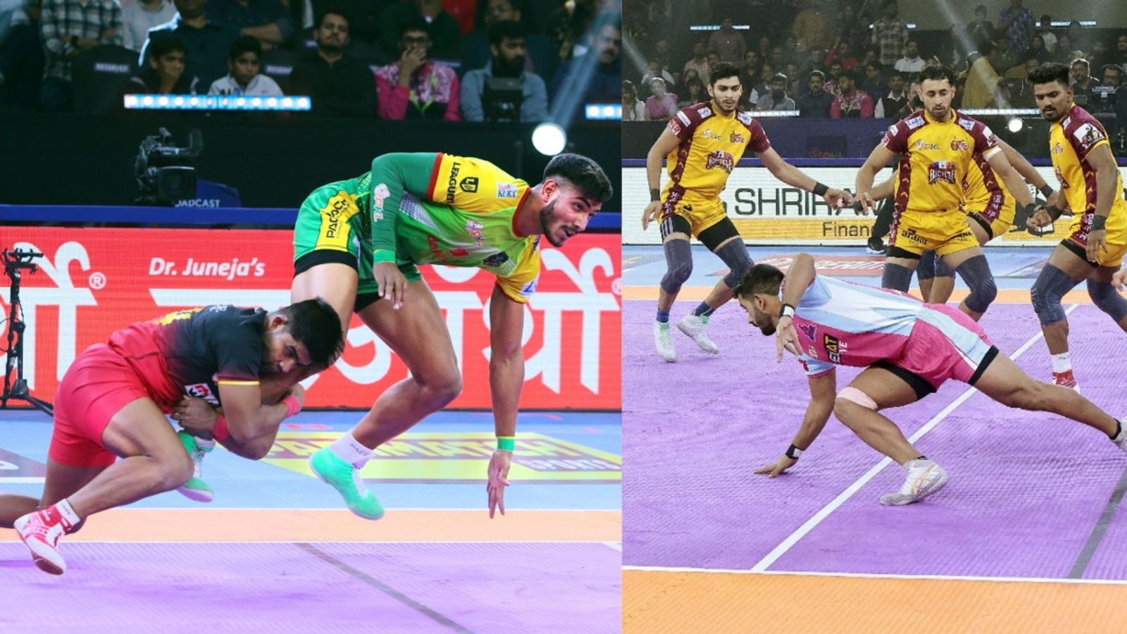 Pro Kabaddi League 2024: Arjun Deshwal-inspired Jaipur Pink Panthers thrash Telugu Titans; Patna Pirates annihilate Bengaluru Bulls Pro Kabaddi League 2024: Arjun Deshwal-inspired Jaipur Pink Panthers thrash Telugu Titans; Patna Pirates annihilate Bengaluru Bulls