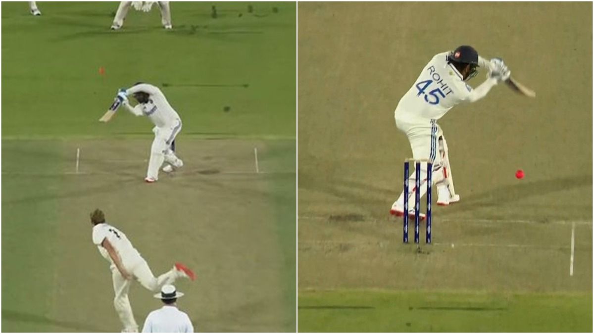 Rohit Sharma bats at no.4 in pink-ball warm-up game, loses his wicket to 19-year-old Anderson; watch video Rohit Sharma bats at no.4 in pink-ball warm-up game, loses his wicket to 19-year-old Anderson; watch video