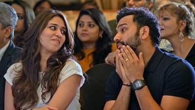 Rohit Sharma's second child's name finally revealed, wife Ritika Sajdeh makes special announcement through Instagram story Team India captain Rohit Sharma (left) and his wife Ritika Sajdeh in frame