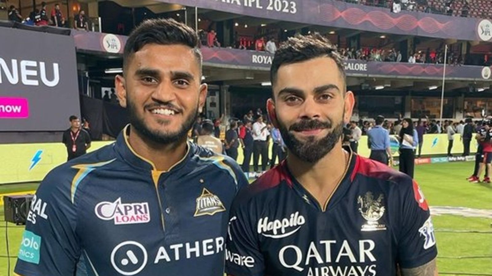 Days after 28-ball century, former Gujarat Titans batter Urvil Patel smashes 36-ball century in SMAT 2024 following IPL mega auction snub Urvil Patel, Virat Kohli pose for a photo during IPL 2023.