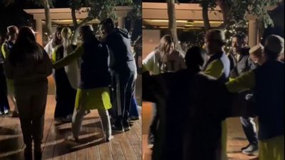 WATCH: MS Dhoni along with his wife Sakshi Singh grooves on Pahadi songs in Rishikesh MS Dhoni dancing