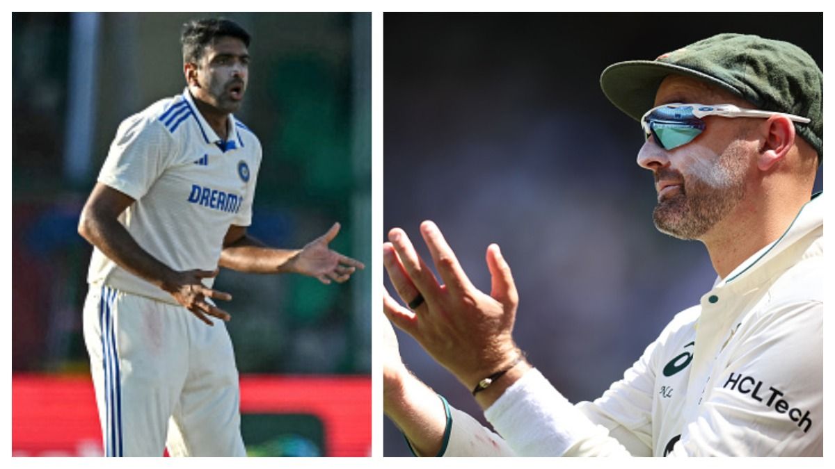 'More than surprises me..I can't control...': Nathan Lyon unable to figure out why India left out R Ashwin in Perth Test India's R Ashwin (left) and Australia's Nathan Lyon