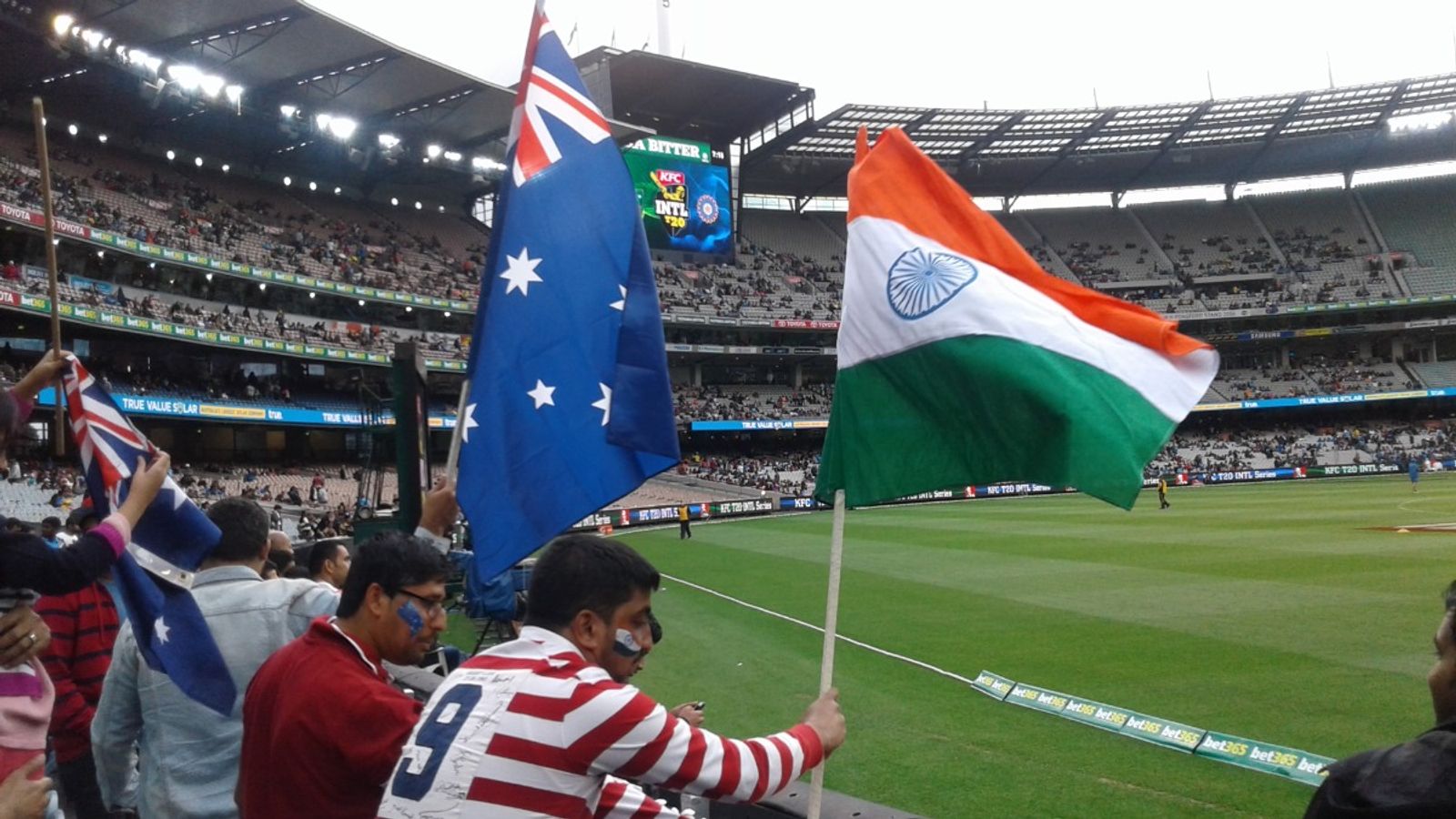 Star player to make debut as India announce playing XI for big clash against Australia India and Australia fans in stands
