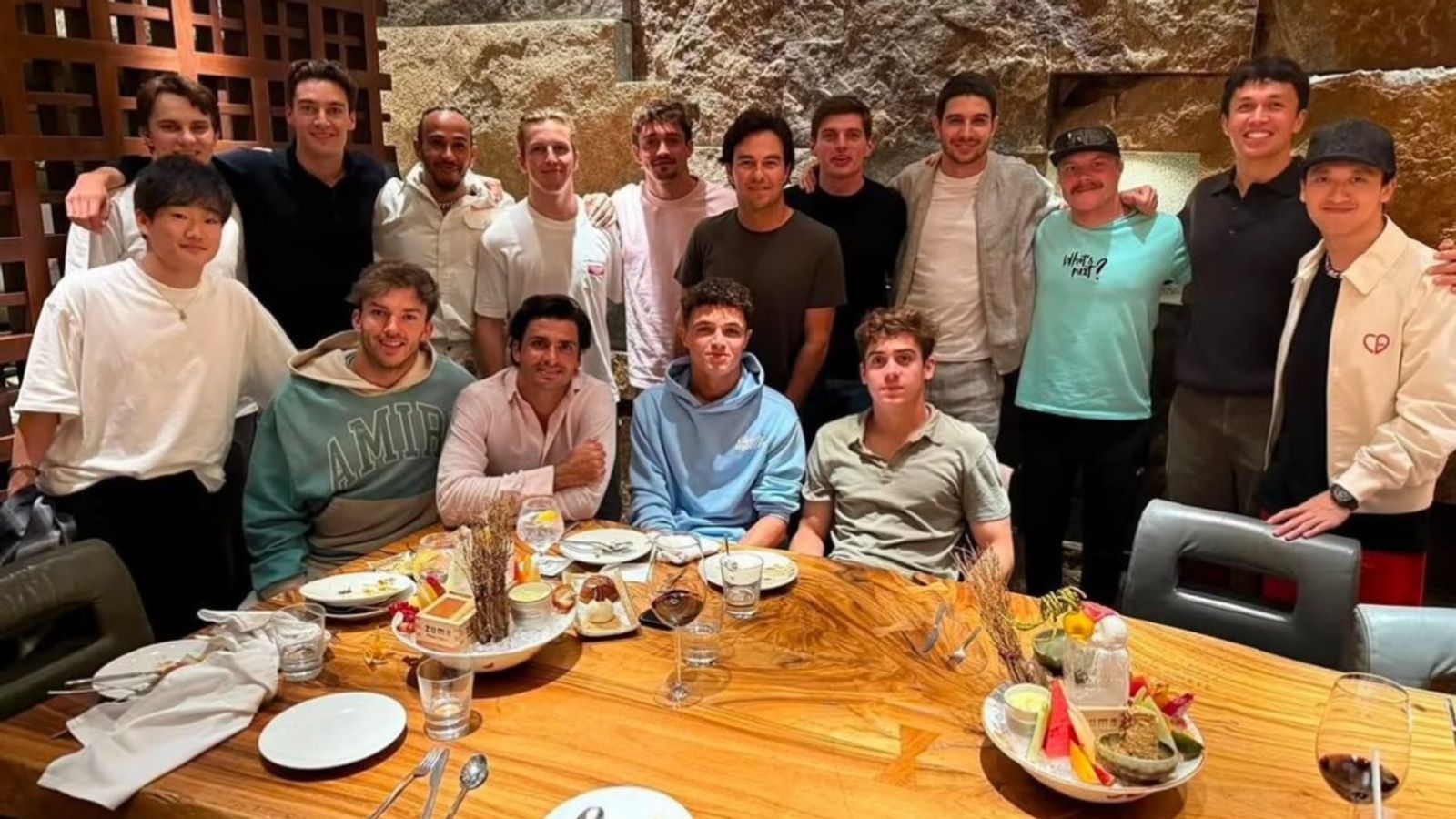Lewis Hamilton organizes F1 drivers dinner, Did Max Verstappen and George Russel's heated row solve? Lando Norris reveals on social media Lewis Hamilton organizes F1 drivers dinner, Did Max Verstappen and George Russel's heated row solve? Lando Norris reveals on social media