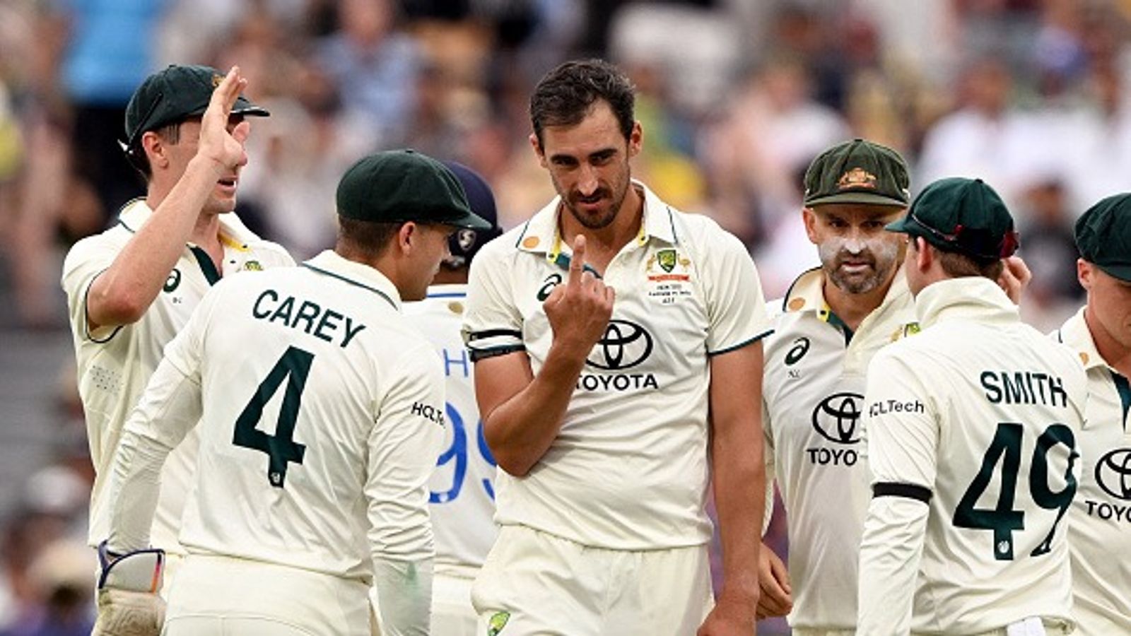 IND vs AUS 2nd Test: Mitchell Starc's 6-fer breaks India's back, Australia restrict visitors for 180 in first innings Australia squad celebrating wickets