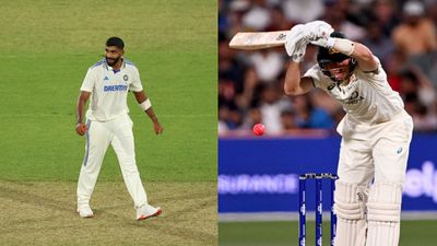 WATCH: Jasprit Bumrah and Marnus Labuschagne poke each other in a cinematic manner during Adelaide Test Jasprit Bumrah and Marnus Labuschagne