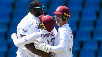 West Indies batter with 49.60 ODI average handed four-match suspension for not turning up for toss in Super50 final Rahkeem Cornwall (L), John Campbell (C) and Joshua de Silva