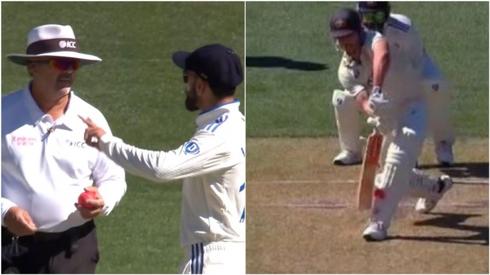 'KL's was the same in 1st Test, 2 spikes': Virat Kohli reminds on-field umpire about Rahul's Perth dismissal as Mitchell Marsh survives DRS call Virat Kohli talks to the umpire; Mitchell Marsh hit on the pads by R Ashwin.
