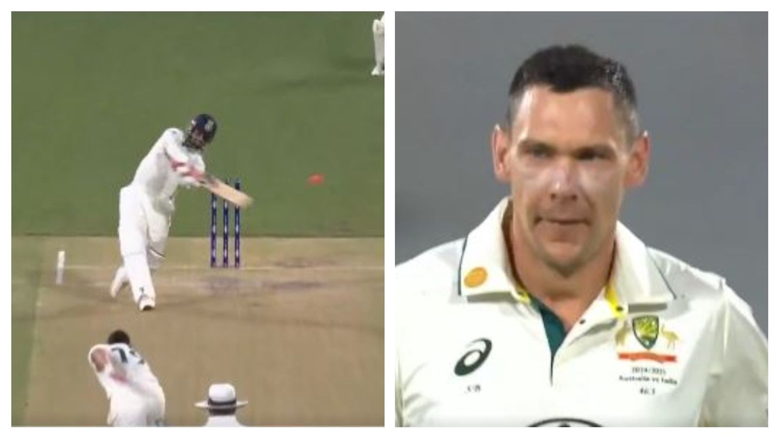 Watch: Rishabh Pant insults Scott Boland with merciless first-ball four right after Aussie pacer dismissed Virat Kohli, video goes viral India's Rishabh Pant and Australia's Scott Boland in frame