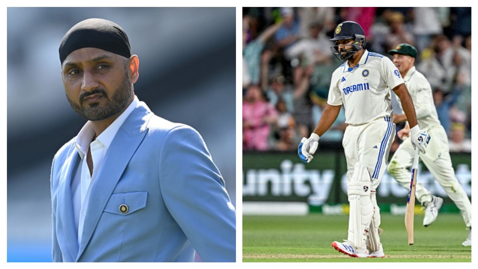 Harbhajan Singh's strong words for Rohit Sharma after India's 10-wicket loss to Australia, says 'We won't want the Indian captain to...' Harbhajan Singh and Rohit Sharma in frame
