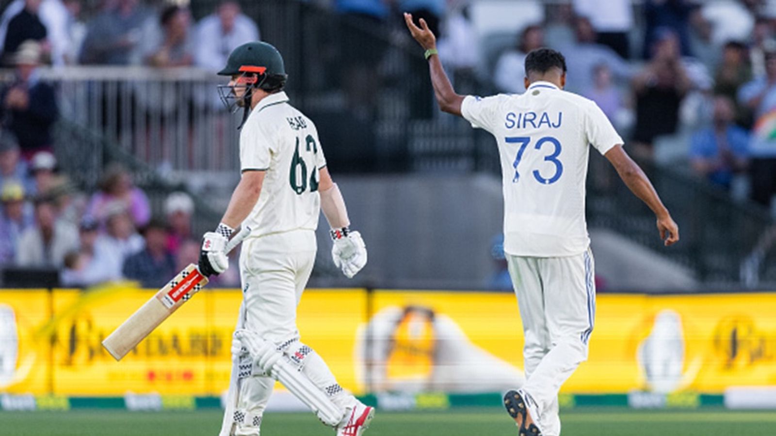 ICC set to punish Mohammed Siraj, Travis Head for on-field altercation in Adelaide Test: Report Mohammed Siraj of India takes the wicket of Travis Head of Australia during Day 2 of the Day-Night Test at the Adelaide Oval.