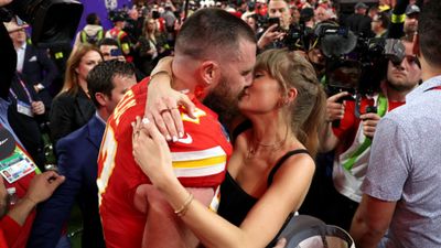 'Taylor and Travis as Mrs. Claus and Santa' in Travis Kelce's suite keeps Taylor Swift in spotlight despite missing Chiefs game against Chargers for Eras Tour Taylor Swift and Travis Kelce in the frame