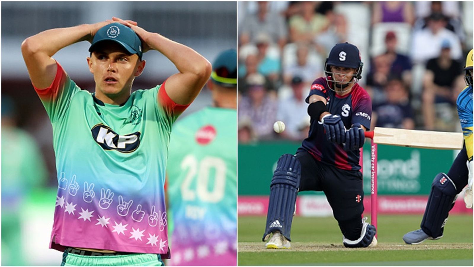 'Someone will be looking down with a huge smile on their face': Sam Curran's emotional message for brother Ben ahead of ODI debut for Zimbabwe Sam Curran during The Hundred; Ben Curran plays a shot.