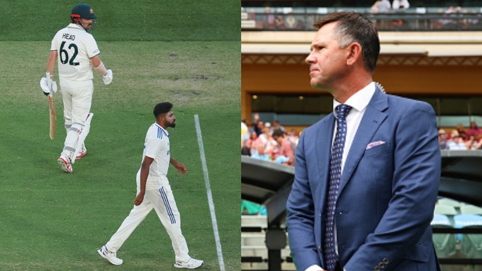 'I actually got worried for Siraj...': Ricky Ponting reacts on Travis Head's on-field verbal spat with India star during pink ball Test 'I actually got worried for Siraj...': Ricky Ponting reacts on Travis Head's on-field verbal spat with India star during pink ball Test