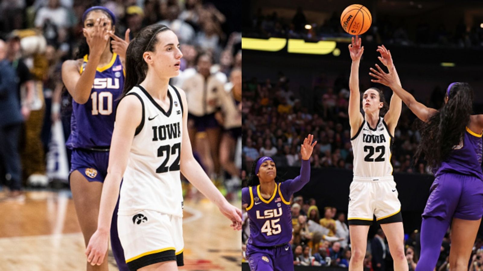 Athlete of the Year Caitlin Clark opens up about her relationship with rival Angel Reese says, 'We’re not best friends, by any means but...' Caitlin Clark and Angel Reese in the frame