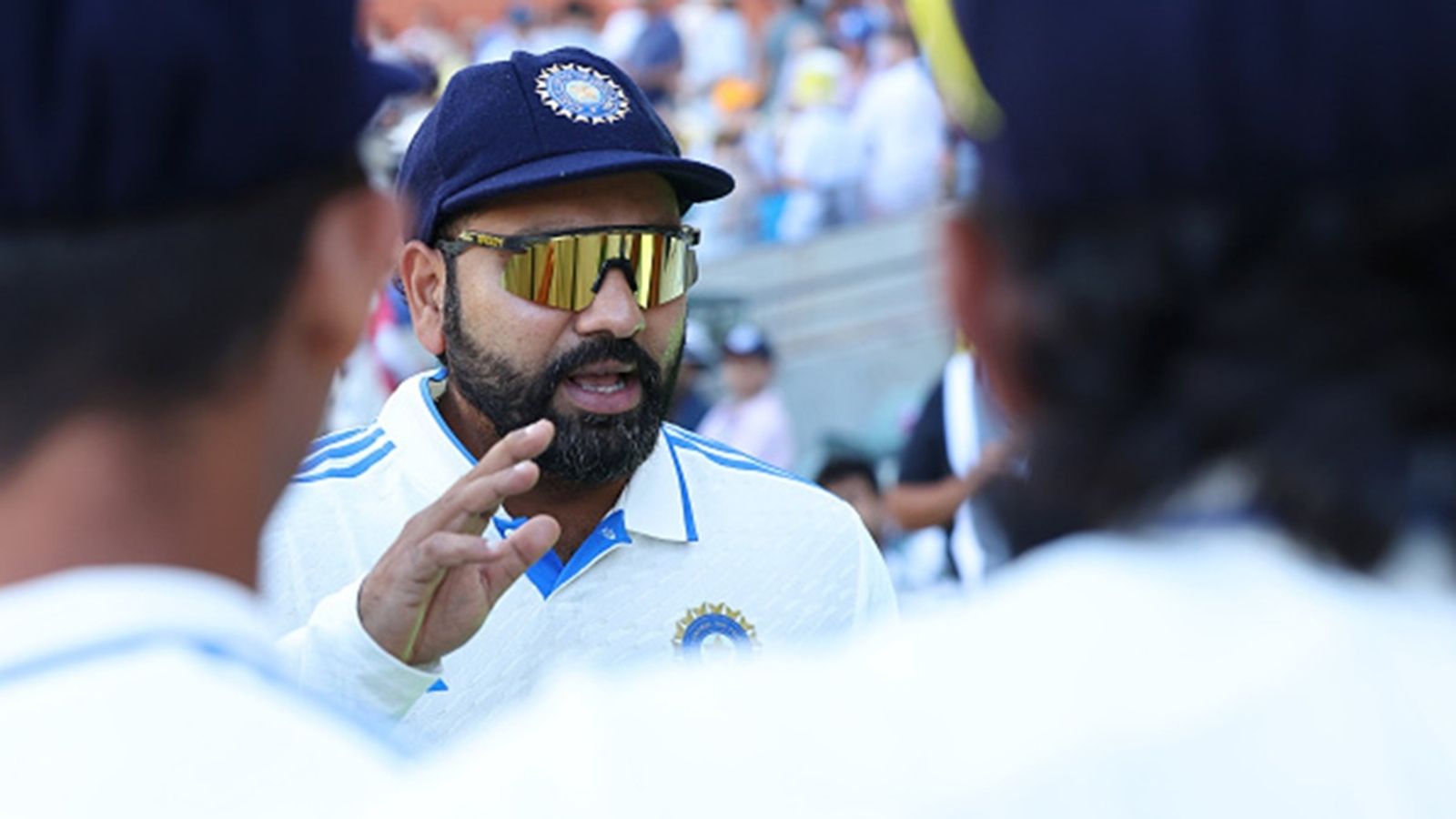 IND vs AUS: Rohit Sharma looking to repeat rare 39-year-old feat at The Gabba after winning toss and opting to bowl first Rohit Sharma of India talks to his players.