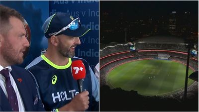 Nathan Lyon admits he was culprit for lights going off during pink-ball Test, says 'I asked the security guy if he could...' Nathan Lyon