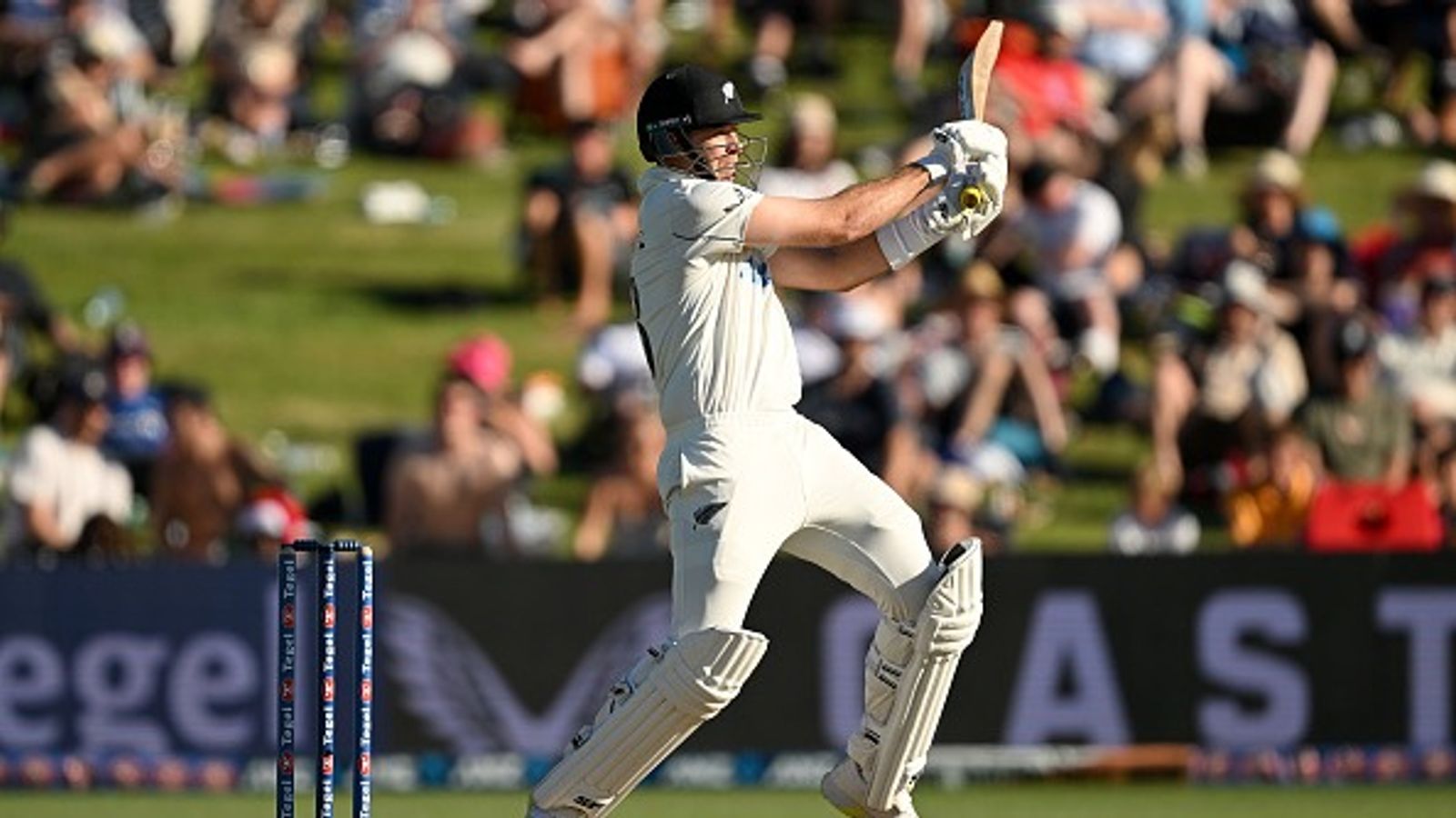 NZ vs ENG: Tim Southee scripts history, equals Chris Gayle's stunning record with 10-ball 23 in Farewell Test New Zealand's Tim Southee in action in this frame