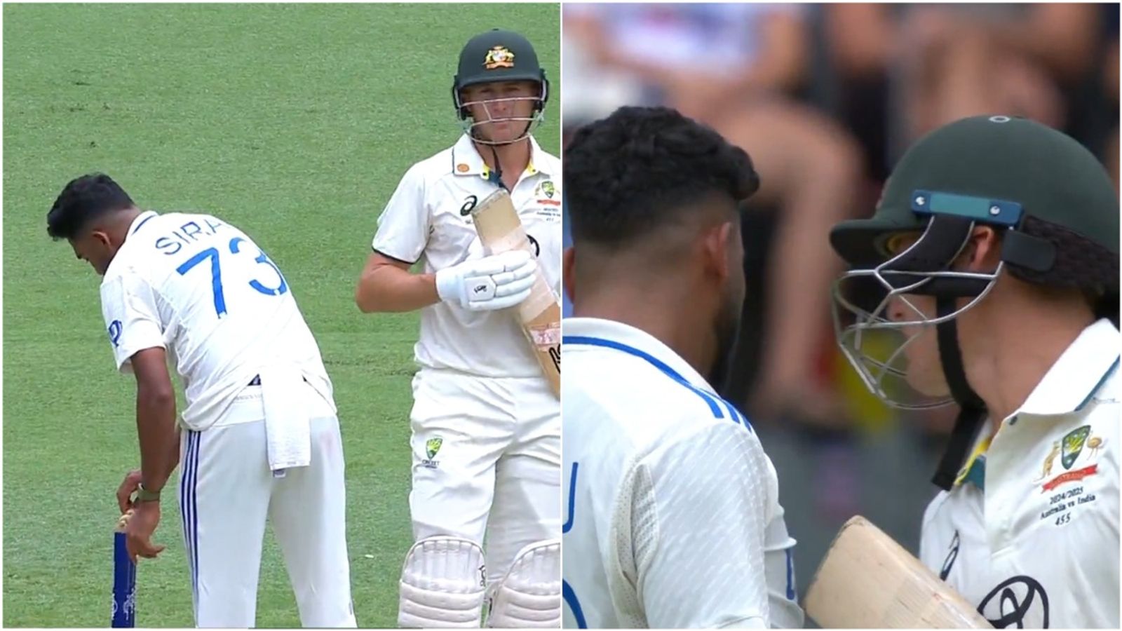 Mohammed Siraj, Marnus Labuschagne engage in 'bails' drama as crowd cheers at The Gabba, distraction works as Australian departs 5 balls later; watch video Mohammed Siraj, Marnus Labuschagne engage in 'bails' drama as crowd cheers at The Gabba, distraction works as Australian departs 5 balls later; watch video
