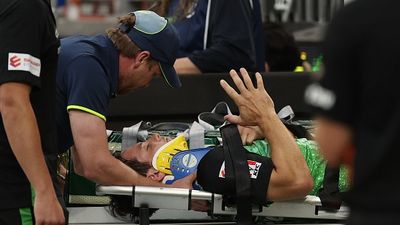 Watch: Australia star stretchered off the field after suffering career-threatening injury amidst IND vs AUS 3rd Test, rushed to hospital Melbourne Stars' Hilton Cartwright is taken from the field on the medical buggy after injuring his neck during BBL 2024 match against Perth Scorchers