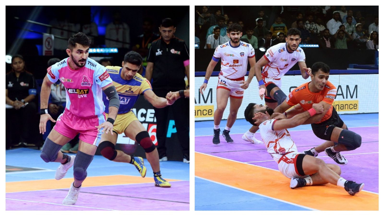 Pro Kabaddi League 2024: Jaipur Pink Panthers remain in playoff contention with win over Tamil Thalaivas; UP Yoddhas overcome U Mumba Pro Kabaddi League 2024: Jaipur Pink Panthers remain in playoff contention with win over Tamil Thalaivas; UP Yoddhas overcome U Mumba