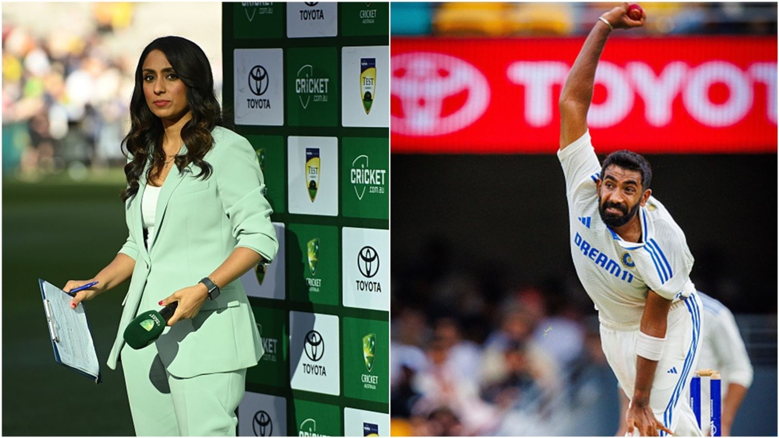 English commentator Isa Guha apologises for calling Jasprit Bumrah 'primate', says 'as someone who is also of South-Asian heritage I hope...' English commentator Isa Guha, Jasprit Bumrah bowls on Day 2 of the Gabba Test.
