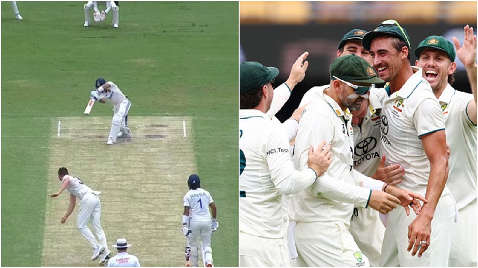 Josh Hazlewood dismisses Virat Kohli again but Australian players rush to congratulate Mitchell Starc for what he did on previous delivery; watch video Virat Kohli gets out to Josh Hazlewood; Australian players celebrate Kohli's wicket.
