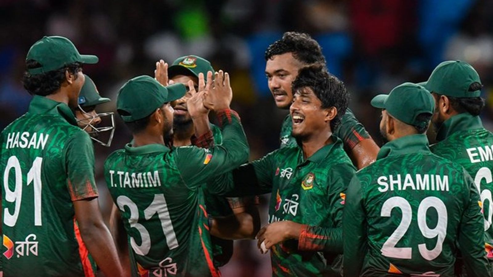 Mahedi Hasan's record-breaking 4 for 13 helps Bangladesh register thrilling 7-run win in 1st T20I, first on West Indies soil Mahedi Hasan celebrates a wicket against West Indies in first T20I