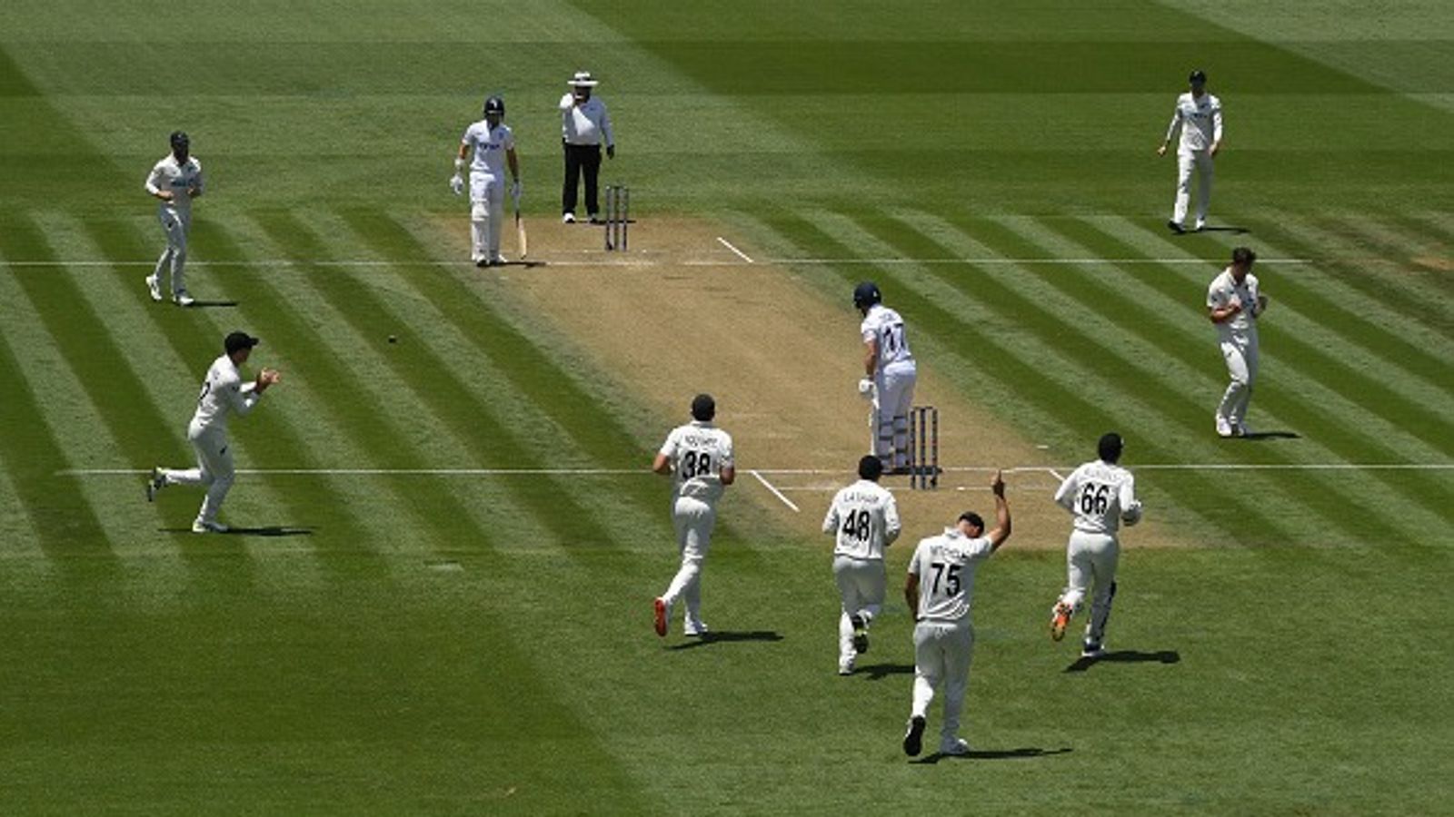 'There’s Bazball and then there’s Laughaball': Brad Hogg mercilessly blasts England star after shoddy batting in 3rd Test against NZ New Zealand's Matt Henry celebrates after dismissing England's Ben Duckett during Day 2 of the 3rd Test