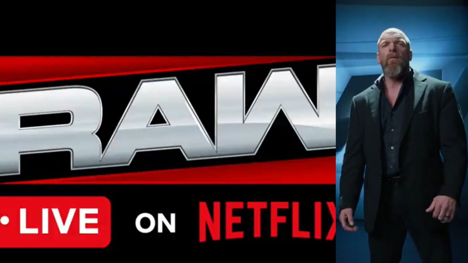 Watch: Triple H unveils WWE RAW's new logo ahead of premiere episode on Netflix WWE Raw on Netflix logo by Triple H