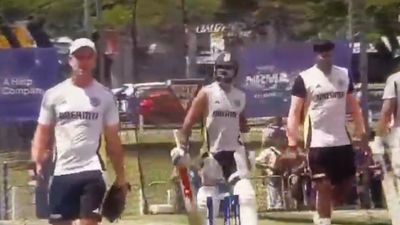 Virat Kohli not letting go off trademark cover drive, practices against Indian pacers, sidearm speciallist during Day 4 of Gabba Test; watch video Virat Kohli