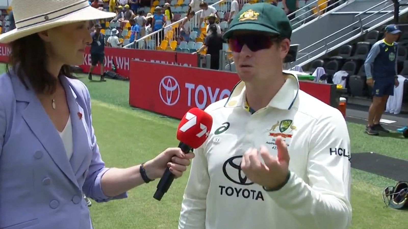 'No idea, we'll find out once we...': Steve Smith clueless on how Australia will beat India at The Gabba in Josh Hazlewood's absence Steve Smith during an interaction after the first session on Day 4 of Gabba Test.