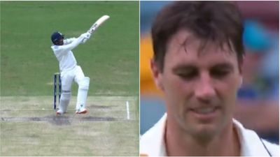 Watch: Pat Cummins left stunned as Jasprit Bumrah smashes his bouncer for a six a day after telling journalist to google his batting record Jasprit Bumrah, Pat Cummins
