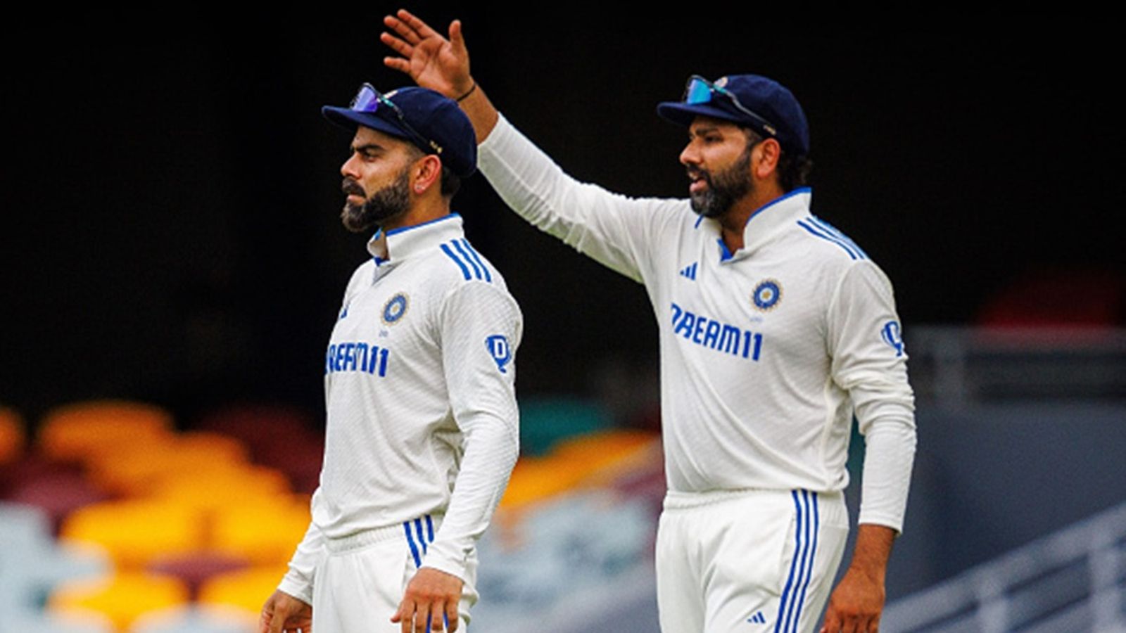 WTC 2023-25 Points Table: India's win percentage takes a major hit after Gabba Test ends in a draw India's Rohit Sharma (R) gestures next to Virat Kohli during day five of the third cricket Test match between Australia and India at The Gabba in Brisbane on December 18, 2024.