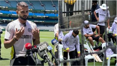 Akash Deep gives major update on Rohit Sharma's availability for Boxing Day Test after captain gets hits on knee during practice session Akash Deep talking to the media at the MCG, Rohit Sharma after taking a hit on the knee while batting in the nets.