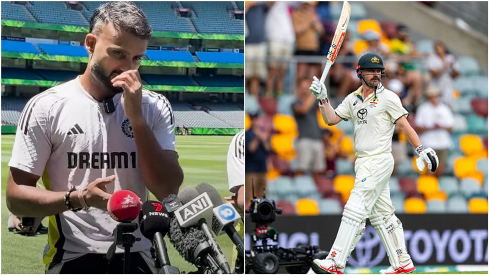 'Jo plan hai wo nahi bata sakte, wo bhi tayyar ho jayenge': Akash Deep confident that Indian pacers won't let Travis Head settle at the crease Akash Deep talks to the reporters at the MCG; Travis Head walks back to the dressing room.