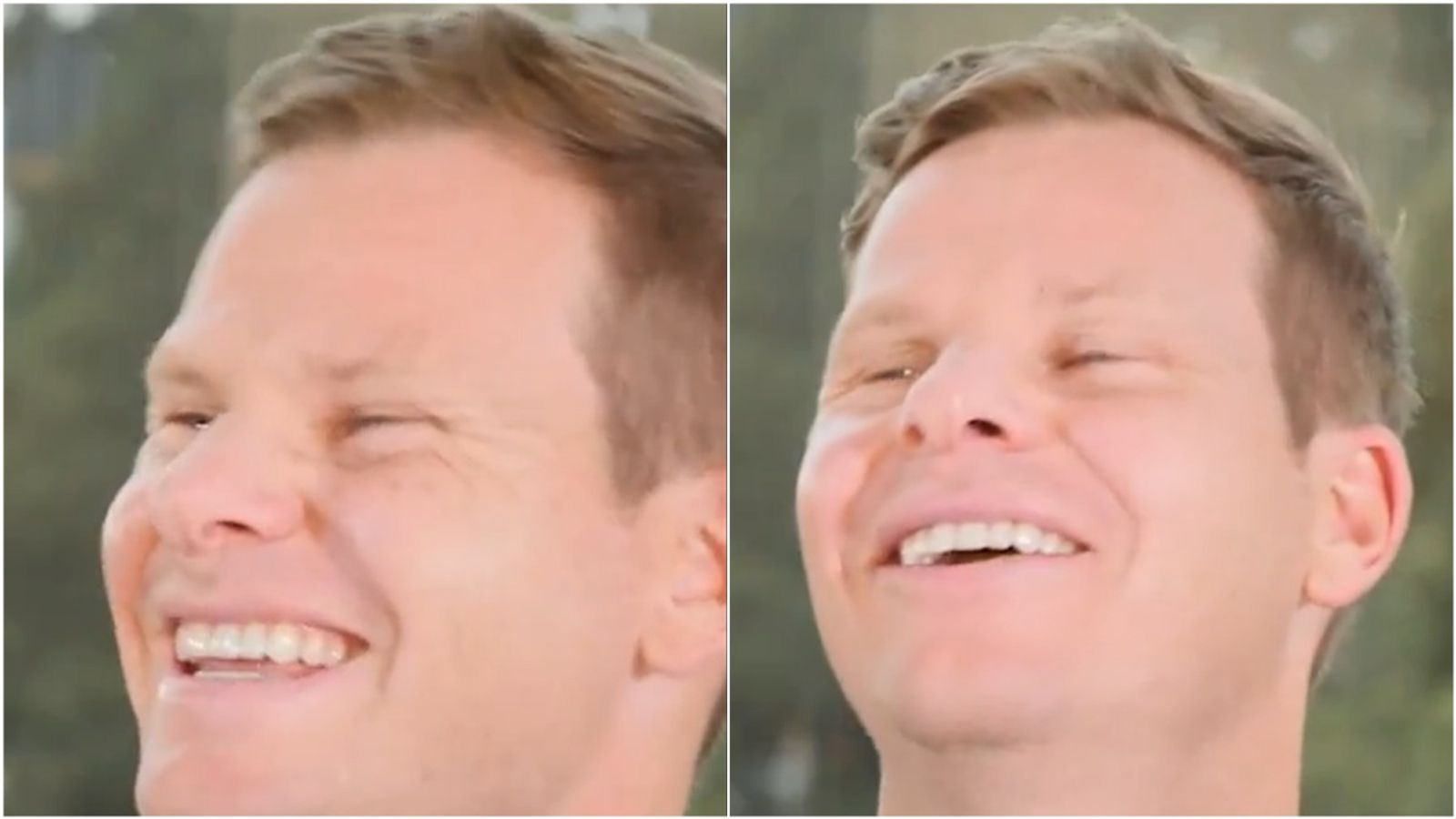 Steve Smith takes sly dig at ICC by calling them 'not as powerful as BCCI', then says he meant it as a joke; watch hilarious viral video Steve Smith laughs after making a joke.