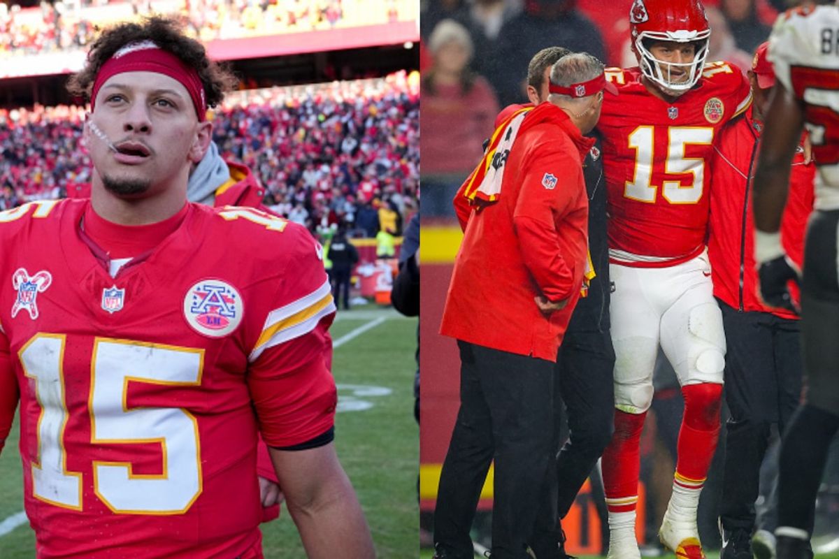 Patrick Mahomes in the frame