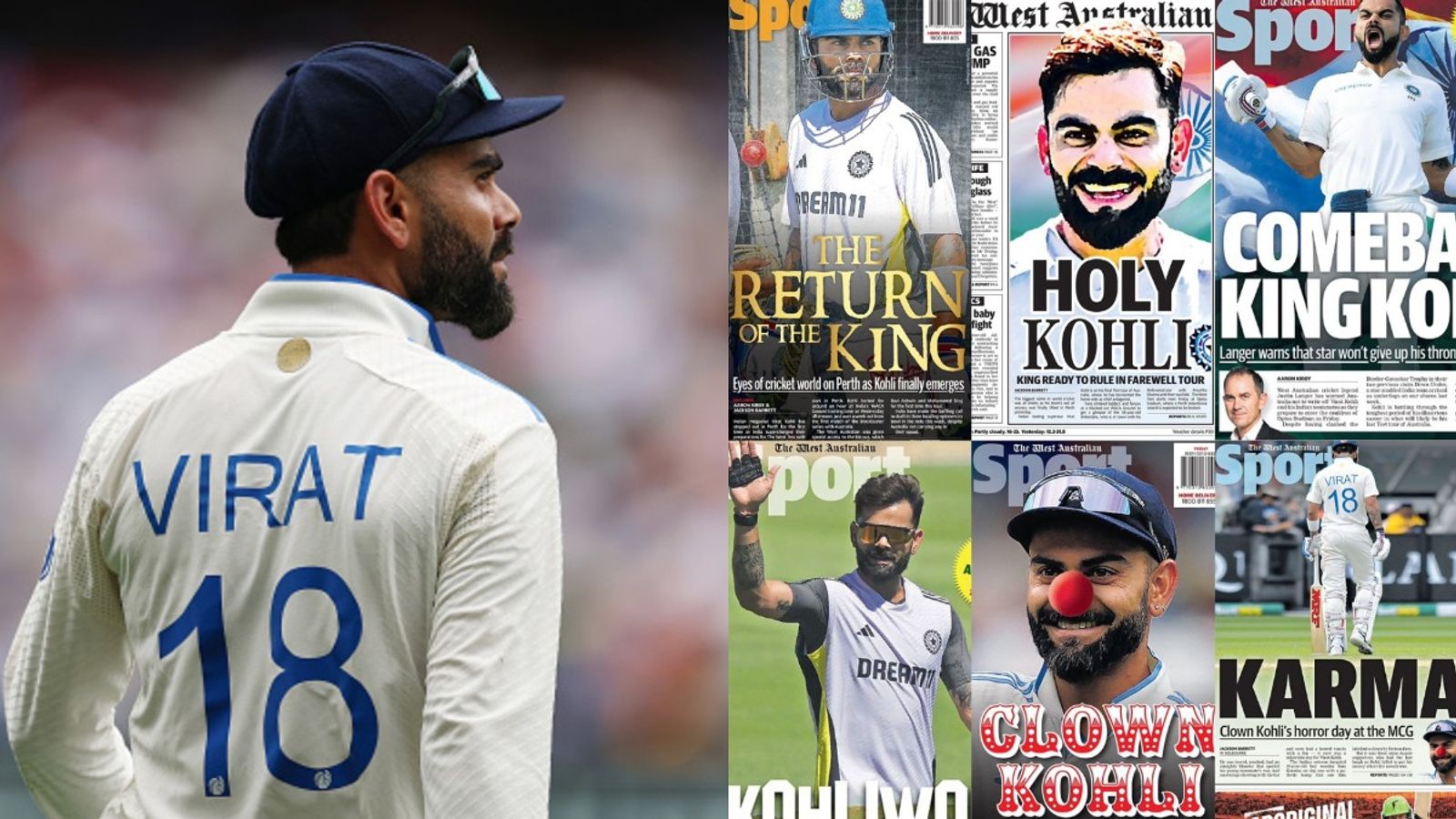 Australian media's hypocrisy exposed, once termed Virat Kohli as 'King' now resorting to cheap 'headline' thrills to play mind games with India's batting superstar India's batting superstar Virat Kohli in this frame