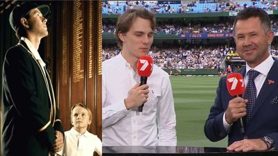 Watch: Oscar Piastri reminisces first meeting with Australia's 2x World Cup Winning Captain Ricky Ponting during India vs Australia Test match Oscar Piastri and Ricky Ponting in the frame