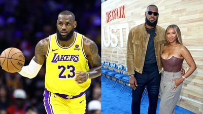 LeBron James Net Worth 2024, Current Salary, achievements and more as NBA legend turns 40 LeBron James with his wife in the frame