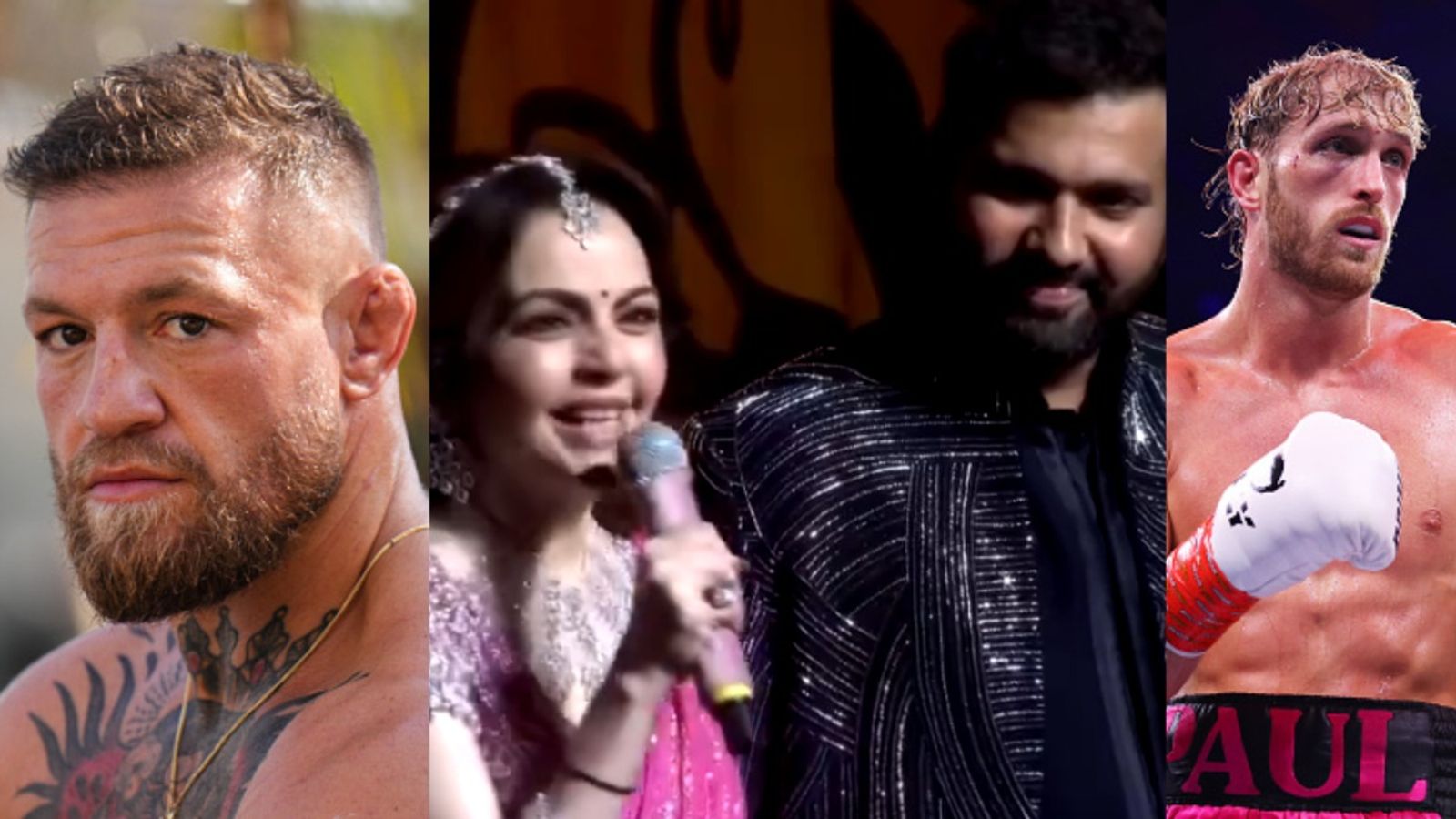 Mumbai Indians Connection : Conor McGregor confirms anticipated Boxing Bout With Logan Paul In India, this iconic stadium set to host in 2025 Conor McGregor, Nita Ambani, Rohit Sharma and Logan Paul in the frame