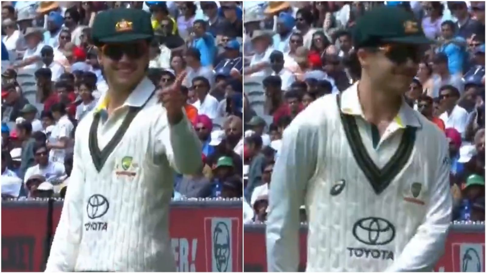 Sam Konstas trolls Virat Kohli by imitating shoulder bump to tease Indian crowd at MCG, video goes viral Sam Konstas imitates Virat Kohli on Day 5 of MCG Test.