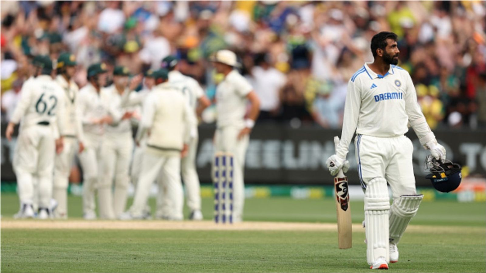 IND vs AUS 4th Test: Australia beat India in Boxing Day Test by 184 runs to gain 2-1 lead ahead of the New Year match in Sydney Jasprit Bumrah walking back after getting out