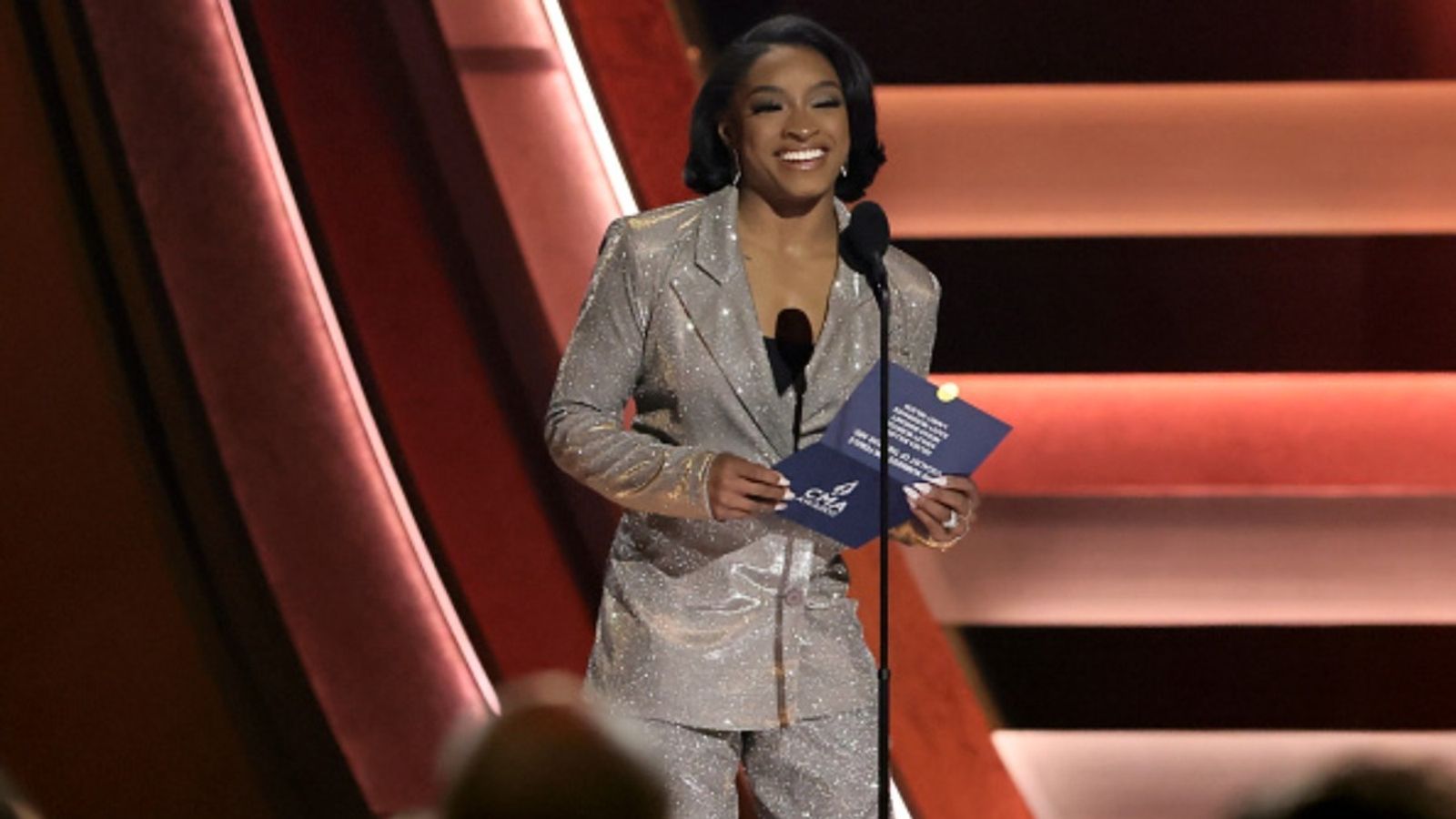 Simone Biles sparks speculation about skipping 2028 LA Olympics following a successful Paris Games campaign Simone Biles in the frame