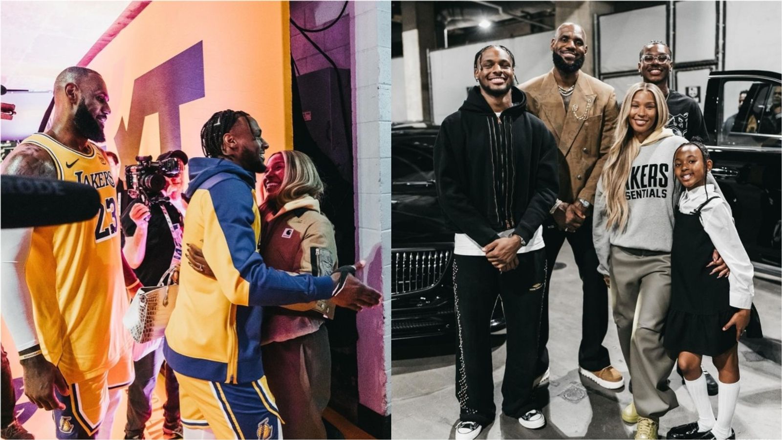 NBA legend LeBron James' son not a lakers , know James's son team in 2025 LeBron James with his Family