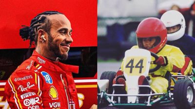 From Childhood Helmet Photo to #New Job post : Lewis Hamilton is Officially a Scuderia Ferrari Driver in 2025  Lewis Hamilton in the frame